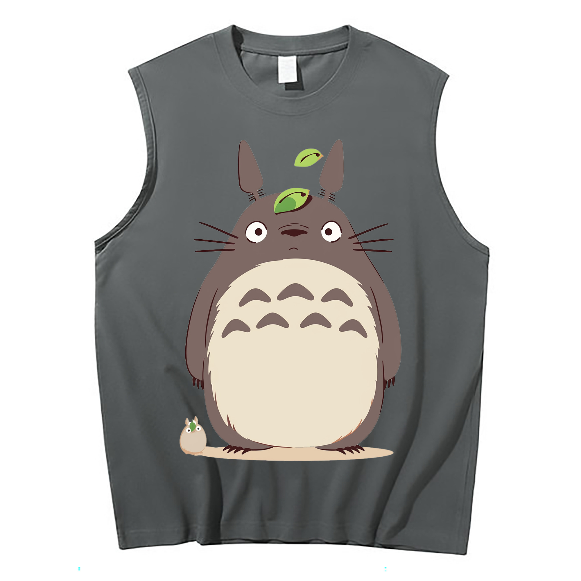 （画像用） となりのトトロ 草壁メイ 草壁サツキ My Neighbor Totoro Satsuki Kusakabe Mei Kusakabe コットン100％タンクトップ（フロントプリント）